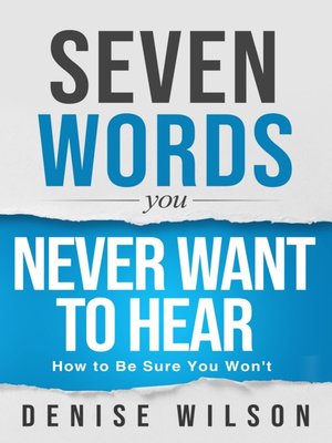 cover image of Seven Words You Never Want to Hear
